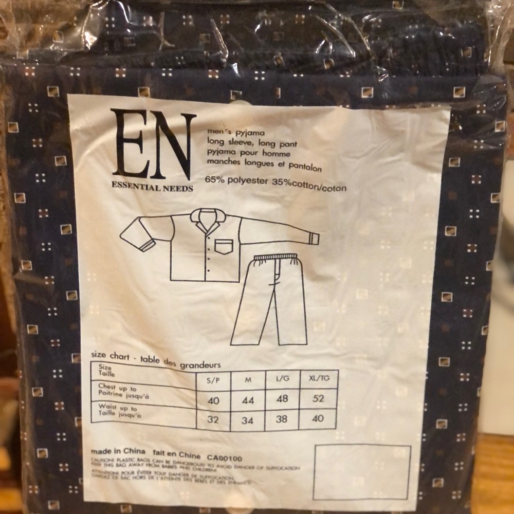 Men’s Pyjama cotton blend NWT